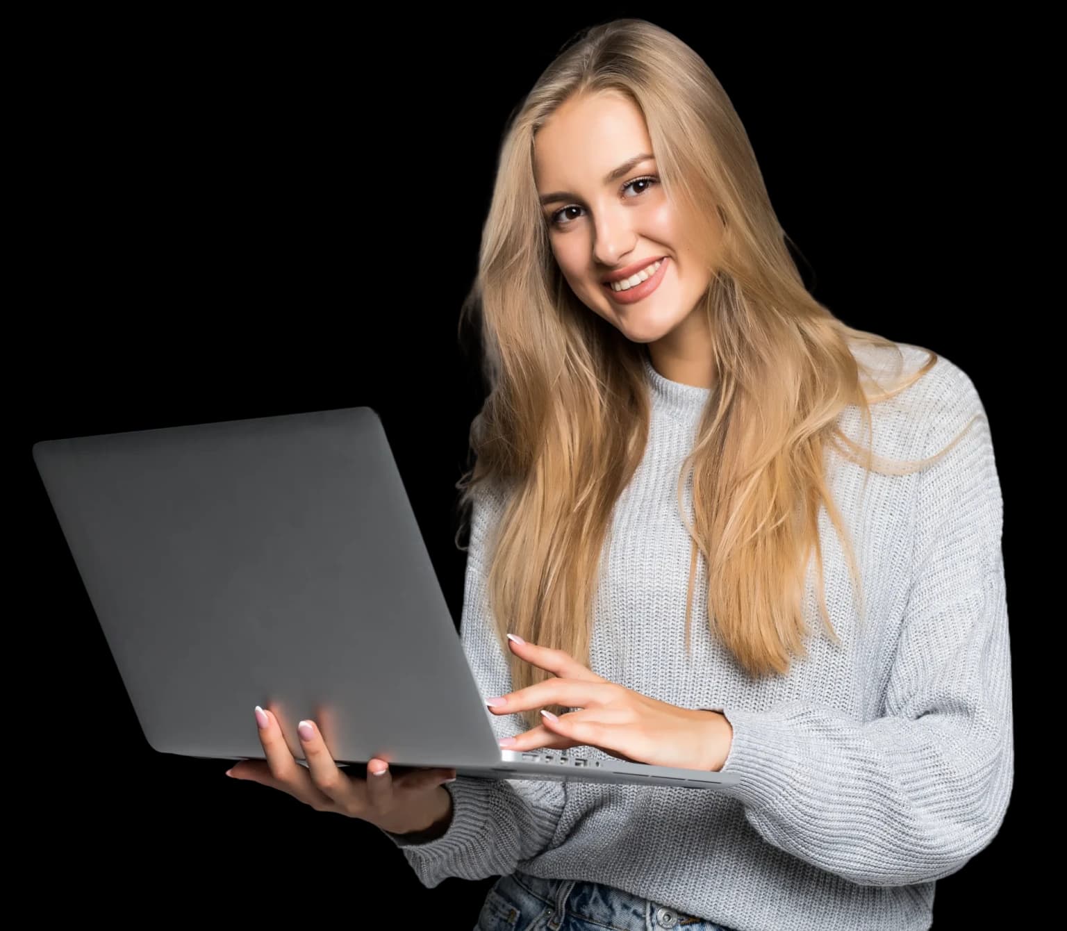 Person with laptop