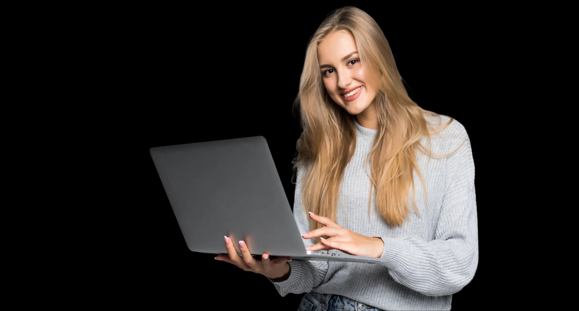 Person with laptop